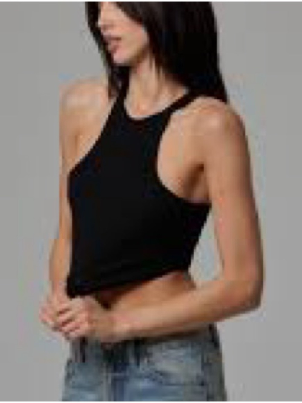 Skin Worldwide Ribbed High Neck Tank Top